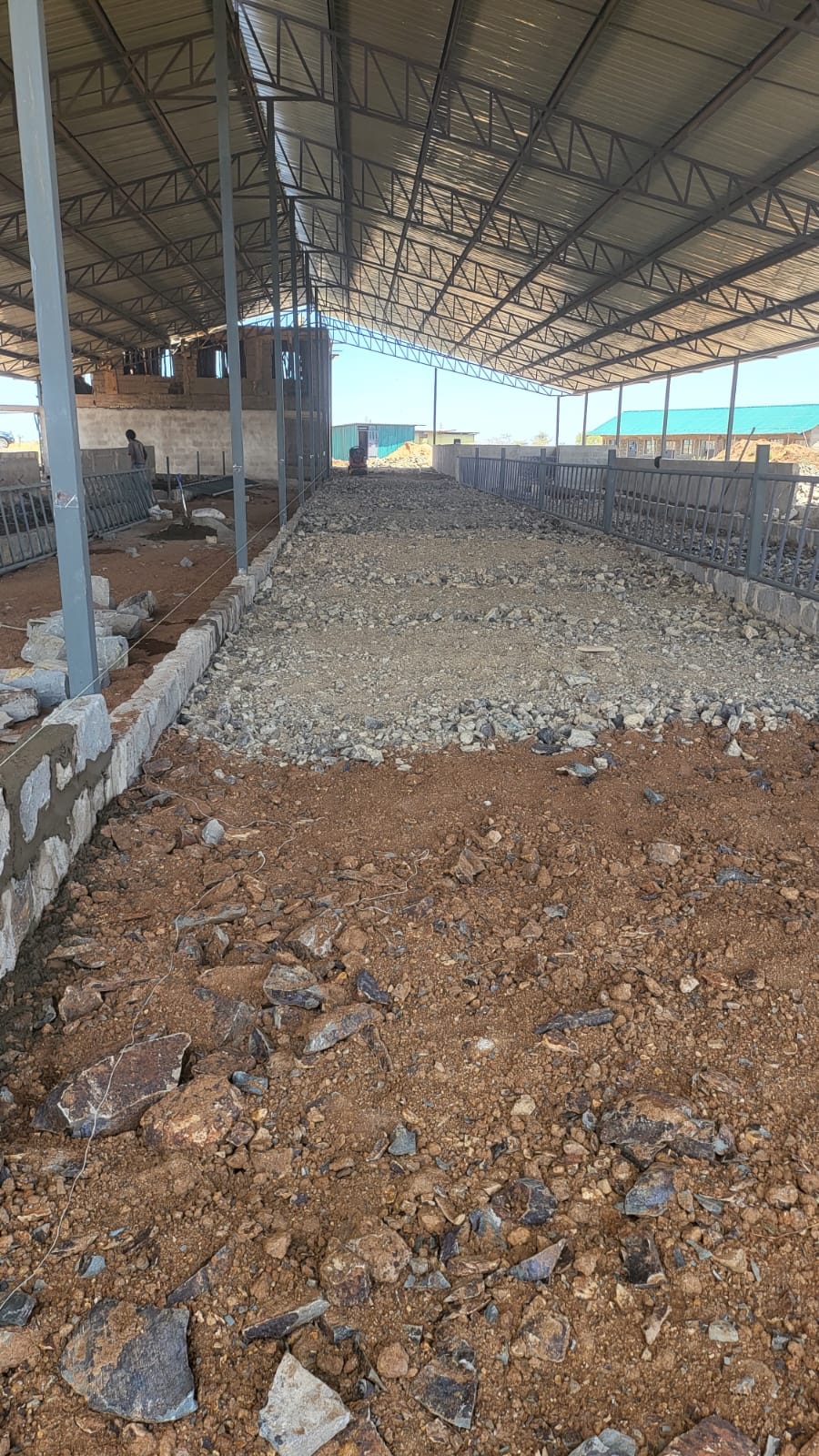 Godown construction progress