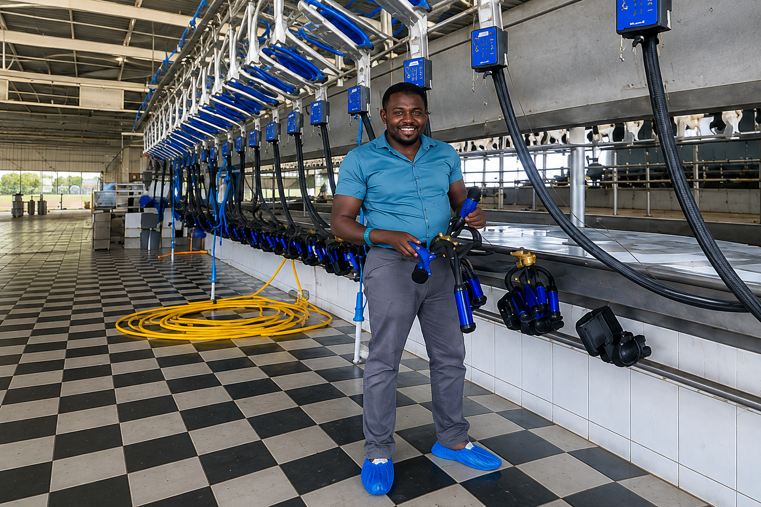 Modern dairy milking facility